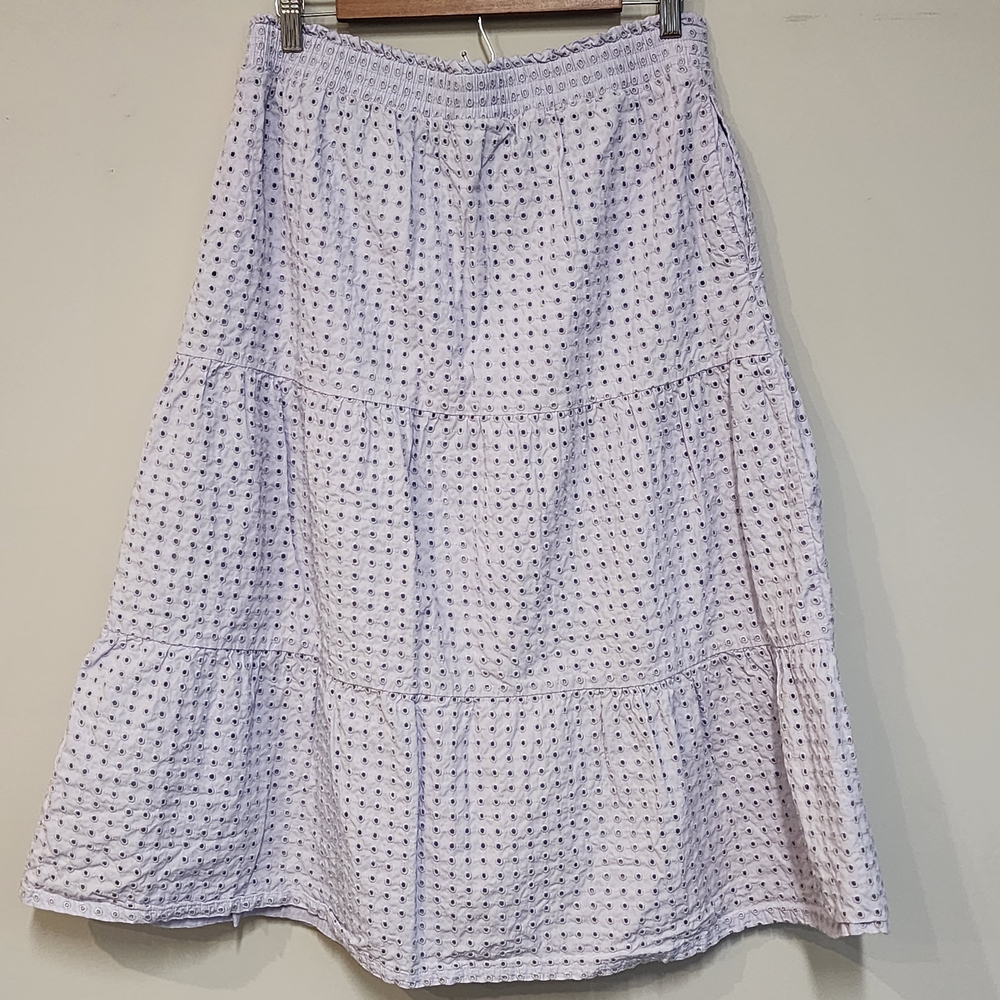 Lands' End Light Purple A-Line Skirt - Picture 3 of 5